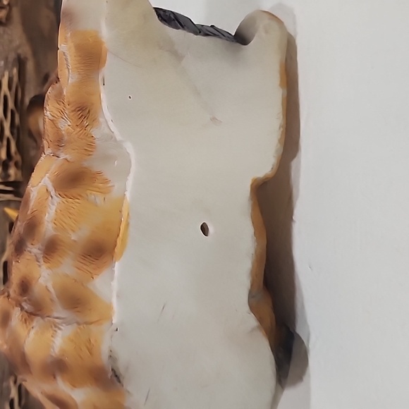 Vintage Resin Giraffe Planter Animal Print - Picture 6 of 8